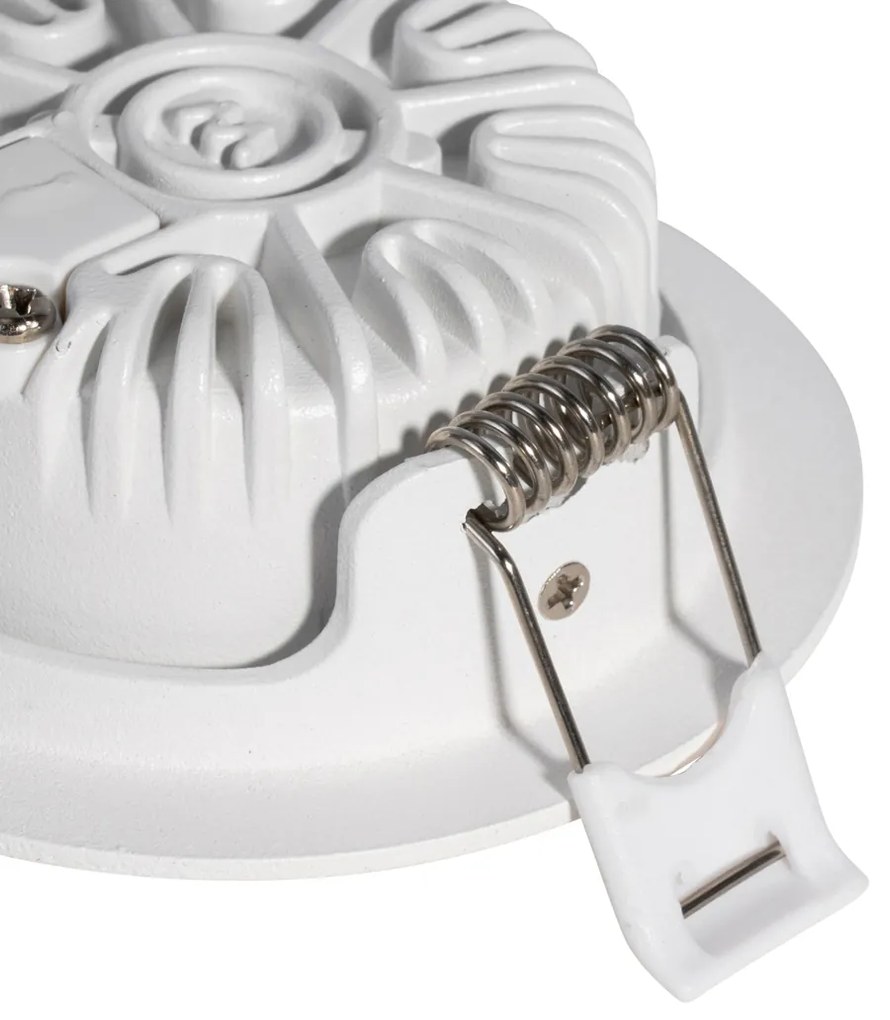 Set van 6 moderne inbouwspots wit 8,2cm incl. LED IP54 ultra slim - Pupil Oswietlenie wewnetrzne