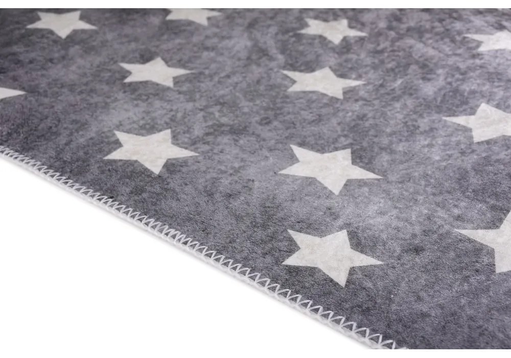 Szary dywan dziecięcy odpowiedni do prania 80x120 cm Shining Stars – Vitaus
