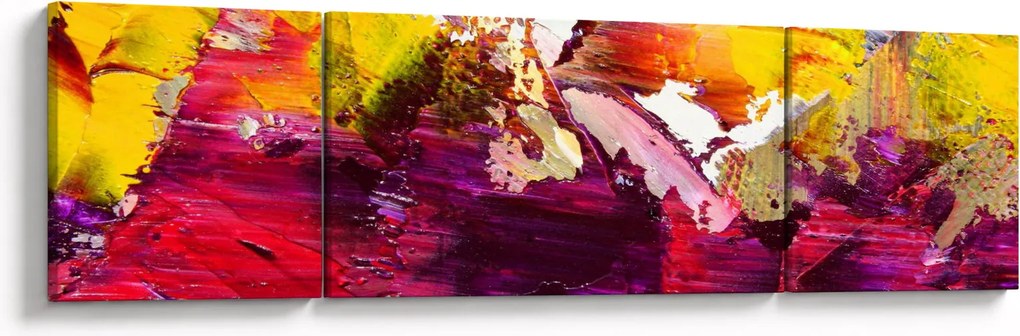 Obraz abstrakcji - malarstwo (170x50 cm)