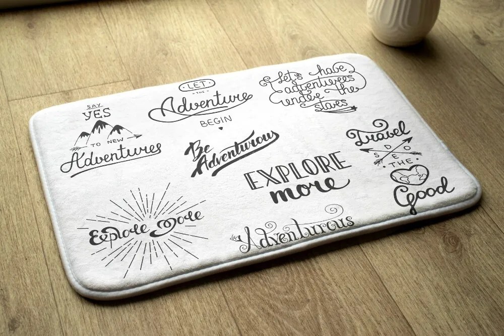 Dywanik antypoślizgowy do łazienki Dywanik antypoślizgowy do łazienki Przygoda Motywacja