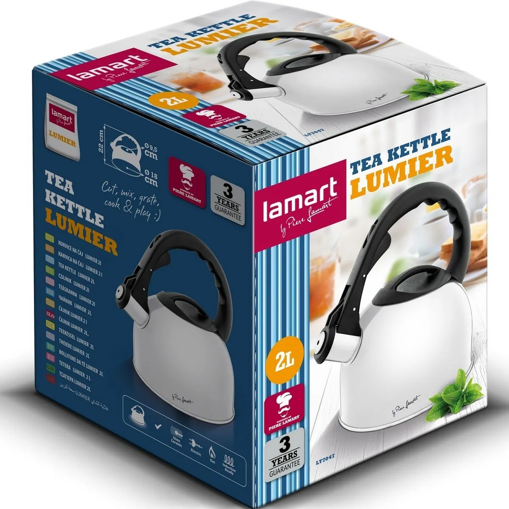 Lamart LT7047 Czajnik Lumier 2 l, biały