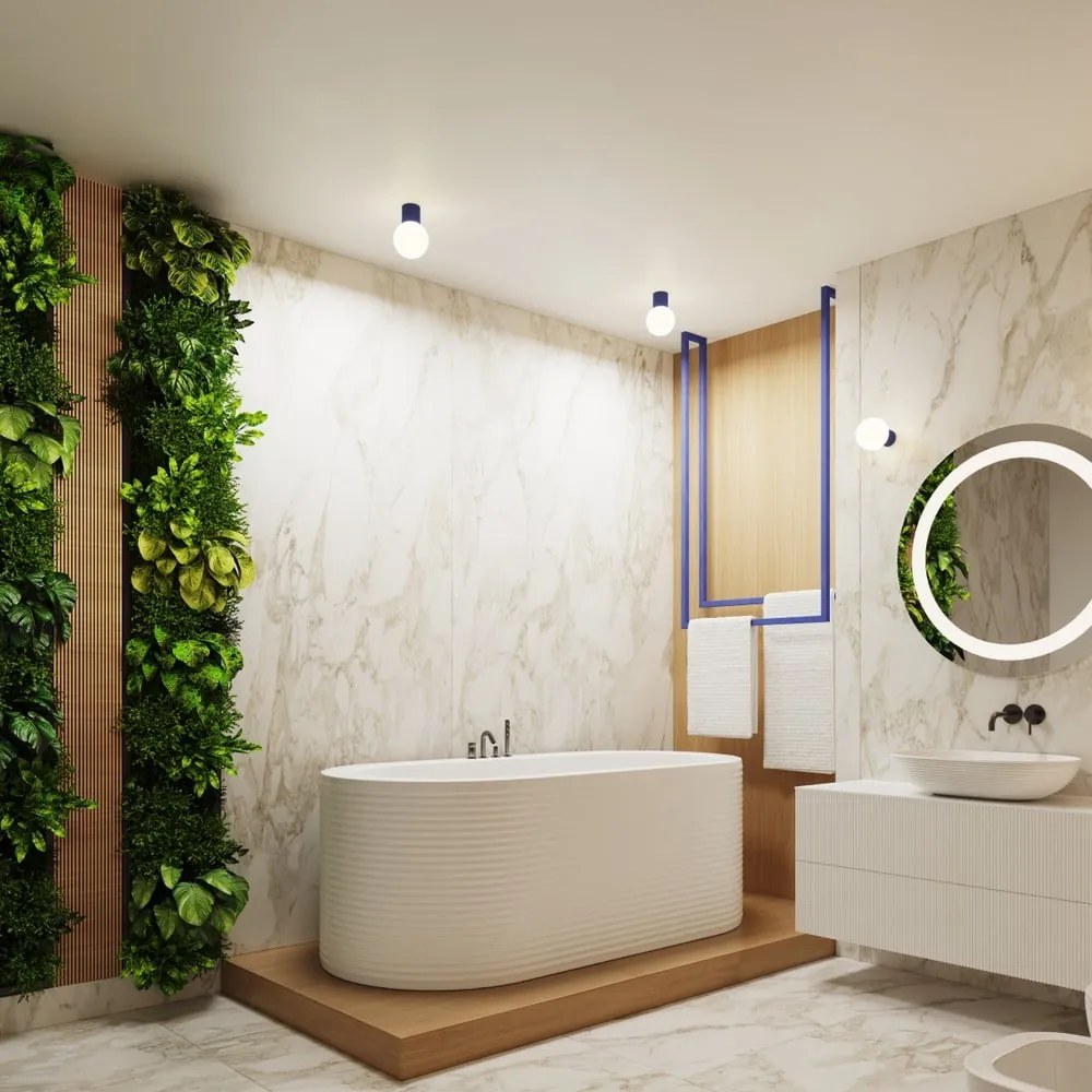 Ciemnoniebieski kinkiet Orbital – Sollux