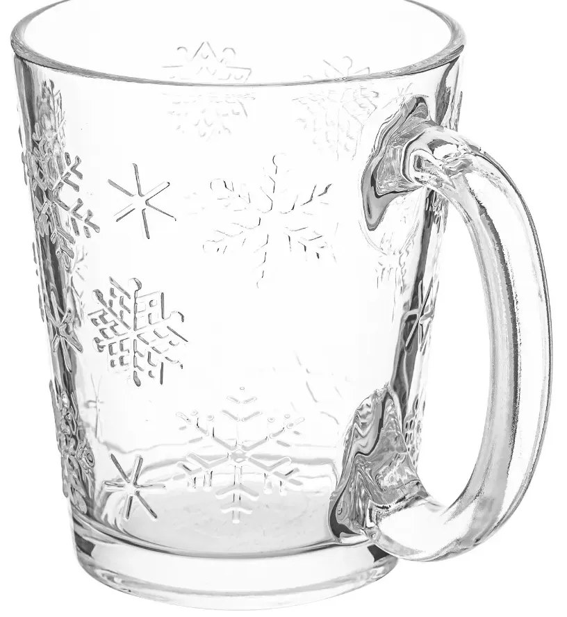 Altom Szklany kubek Snowflakes 300 ml