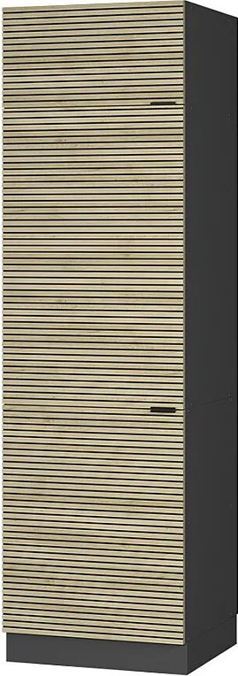 Szafka na lodówkę panel dębowy 60x58.1x206.8 fame-line