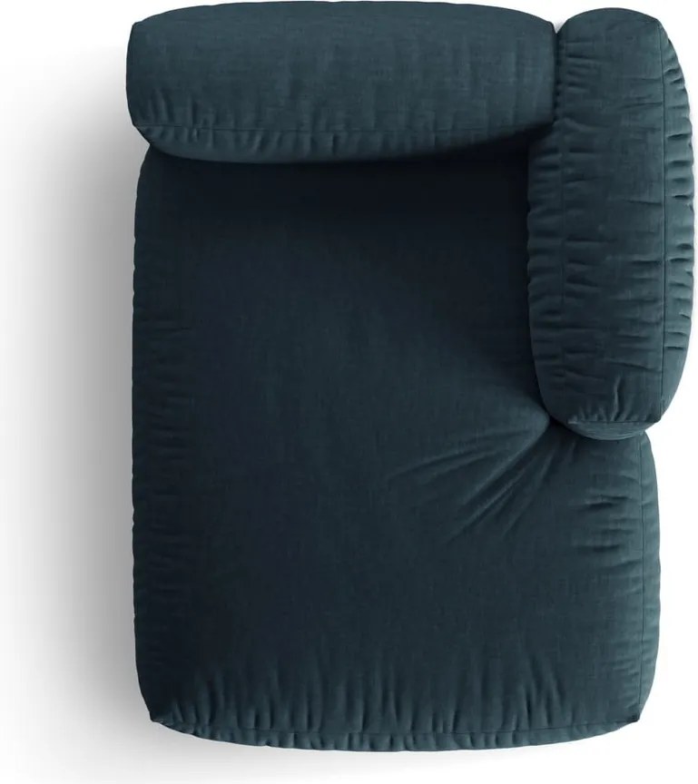 Ciemnoniebieski moduł sofy (prawostronny) Martina – Micadoni Home