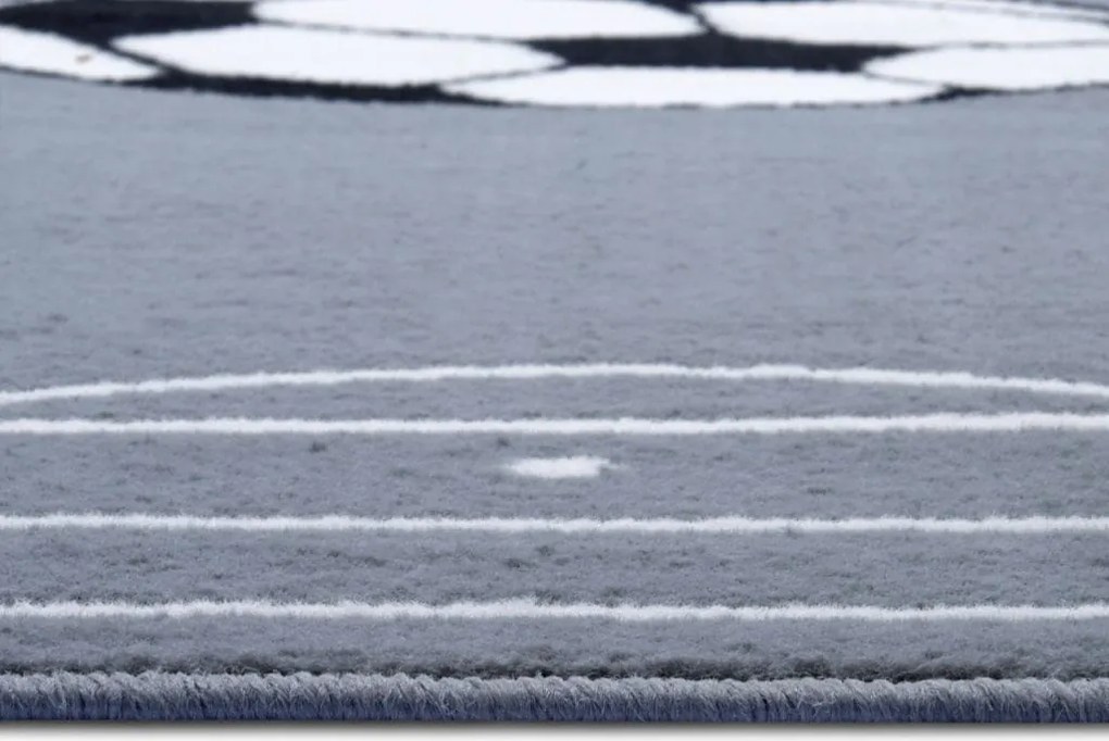 Dywan dziecięcy Adventures – Boisko szare 120 cm x 170 cm Atest Oeko-Tex