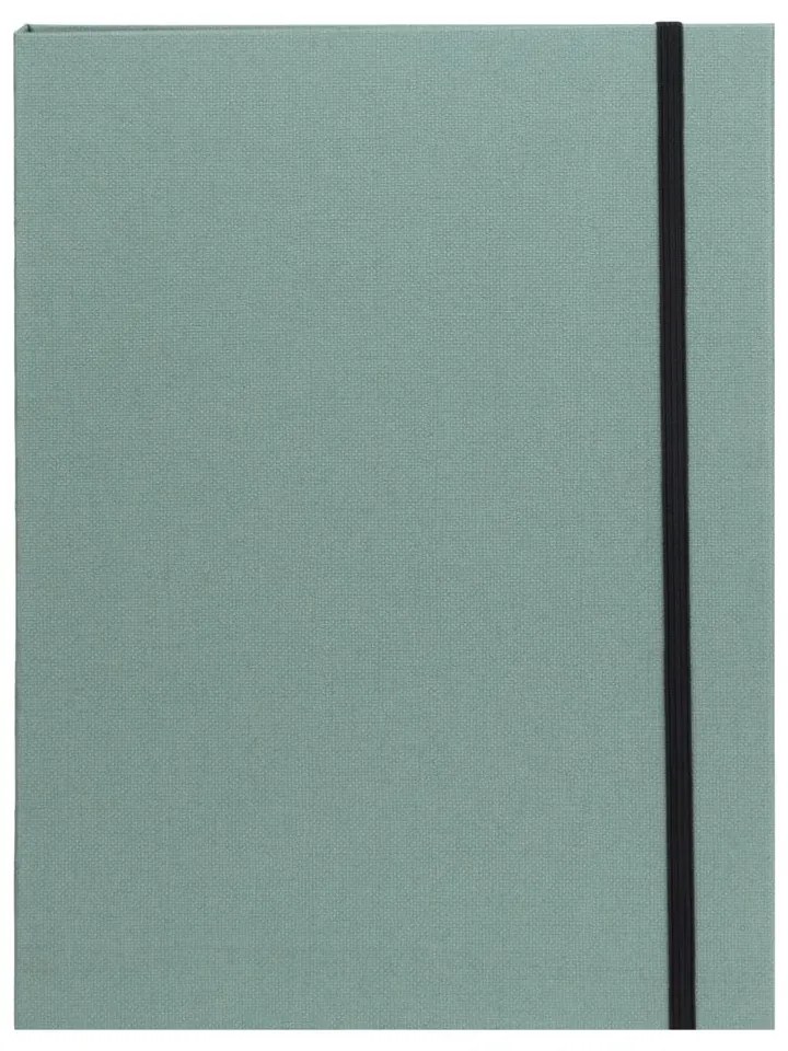 Zielony kartonowy organizer Paulina Canvas Paper Laminate A5 – Bigso