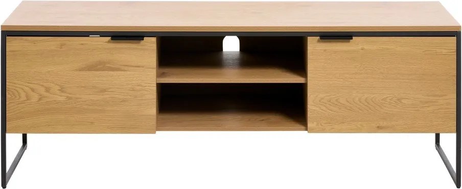 Szafka pod TV w dekorze dębu w naturalnym kolorze 155x55x45 cm Cesura – Unique Furniture