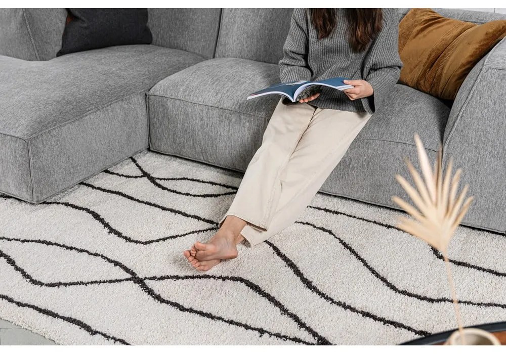 Biało-czarny dywan 120x180 cm Routa – Universal