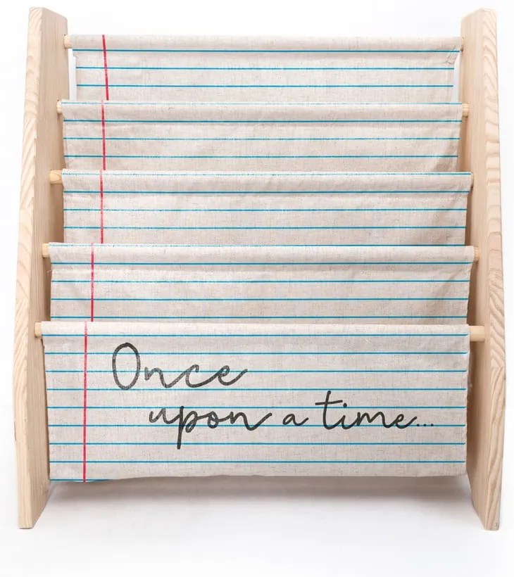 Beżowy materiałowy regał dziecięcy 60x70 cm Once Upon a Time – Folkifreckles