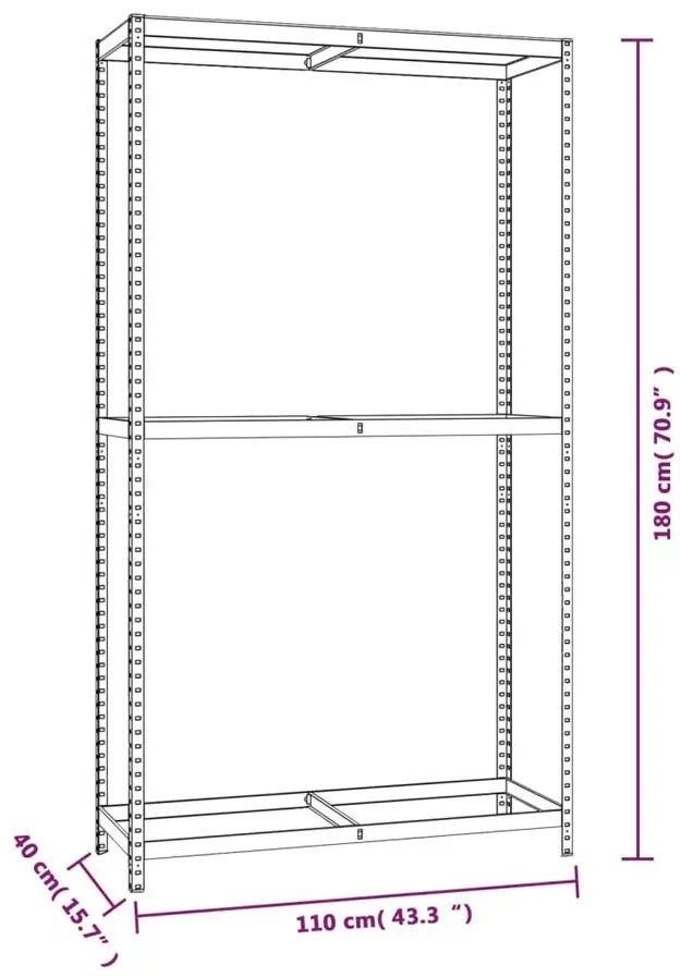 3 metalowe regały na opony - Ifexo 7X