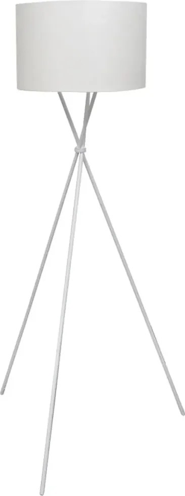 Biała lampa podłogowa z abażurem - EX02 S3-M52