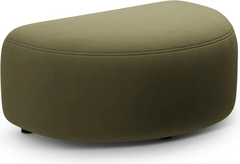 Zielony aksamitny podnóżek Kate – Micadoni