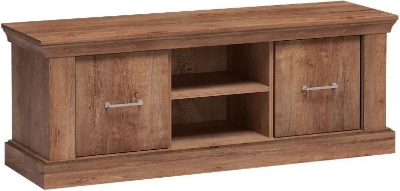 Szafka RTV stojąca DESIO 142 cm do Salonu pod Telewizor - Brązowy