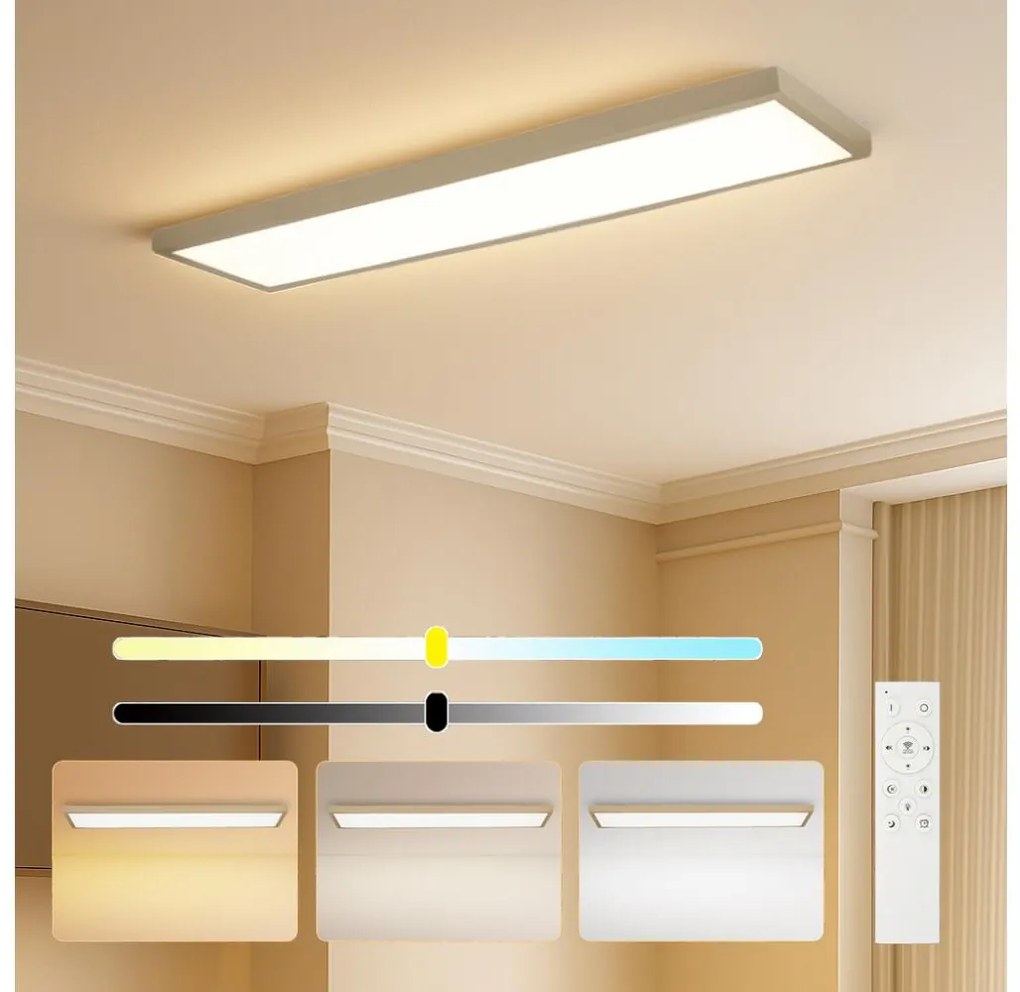 Brilagi-LED ściemnialna oprawa łazienkowa FRAME SMART LED/50W/230V 120x30 IP44 + pilot