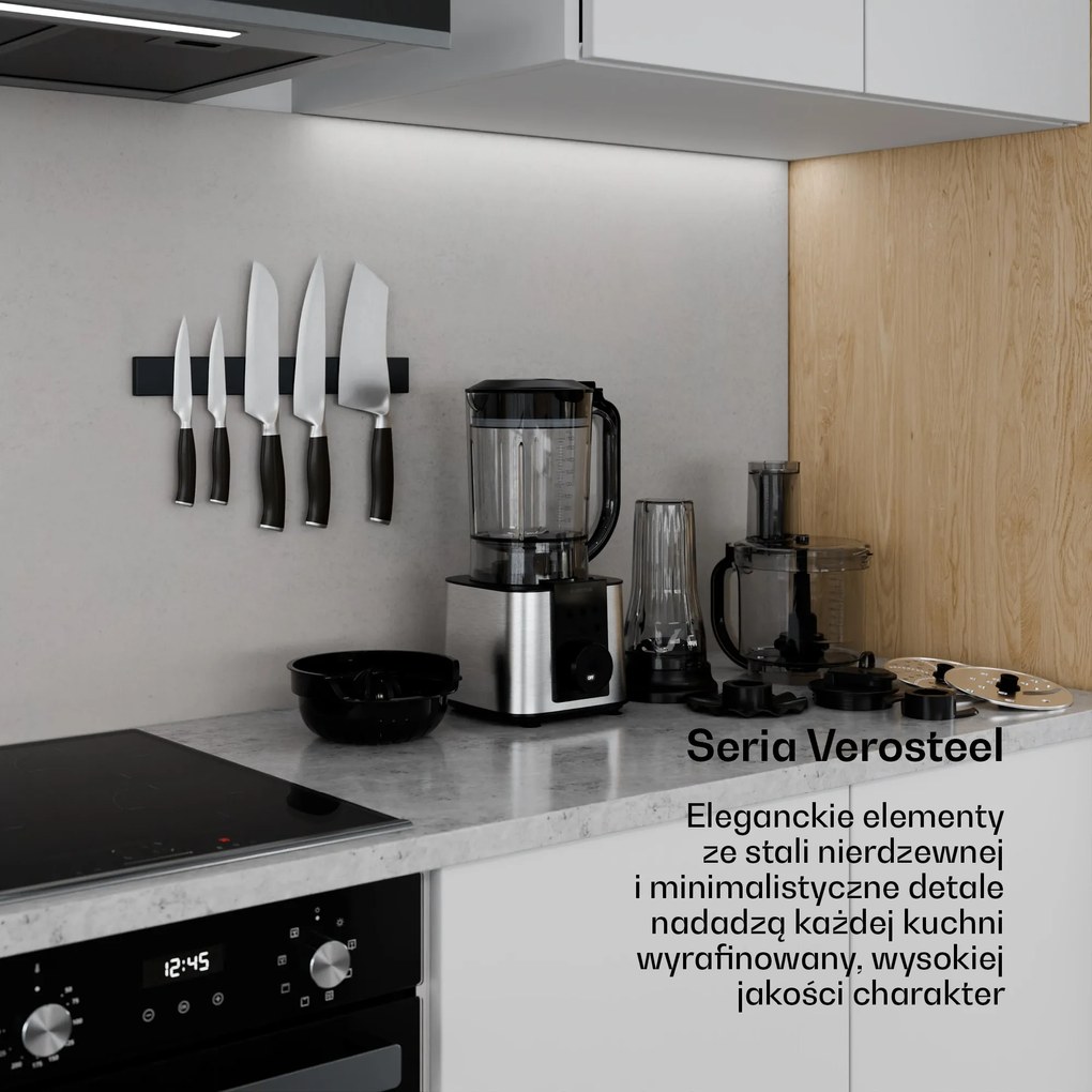 Klarstein Verosteel robot kuchenny z blenderem 1200 W 1,75 l