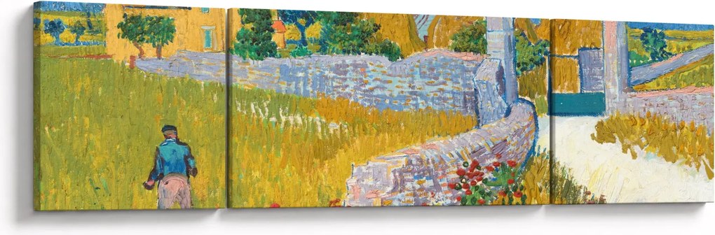 Obraz - Vincent van Gogh, Farmhouse in Provence, reprodukcje (170x50 cm)