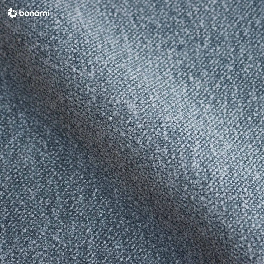 Niebieskie tapicerowane łóżko dwuosobowe ze schowkiem i stelażem 180x200 cm Myra Slim Line – Bonami Selection