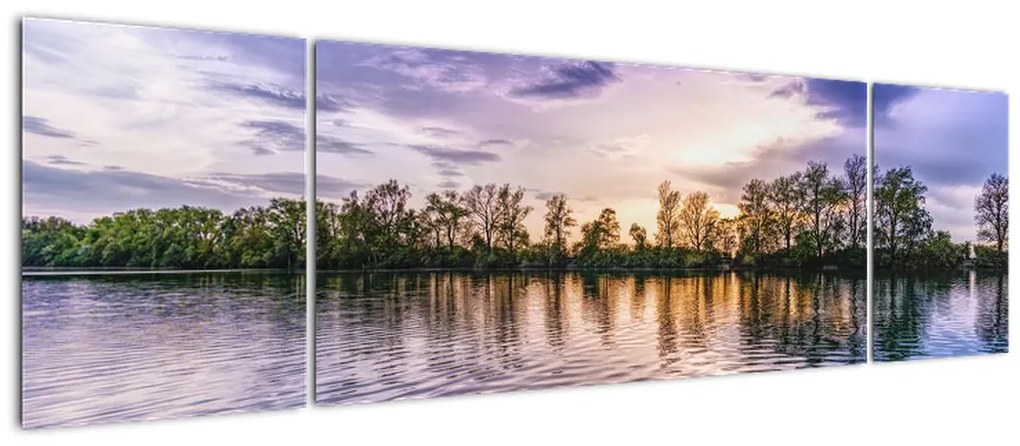 Obraz jeziora (170x50 cm)