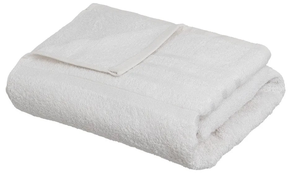 Biały bawełniany ręcznik kąpielowy frotte 100x150 cm Simple – Casa Selección