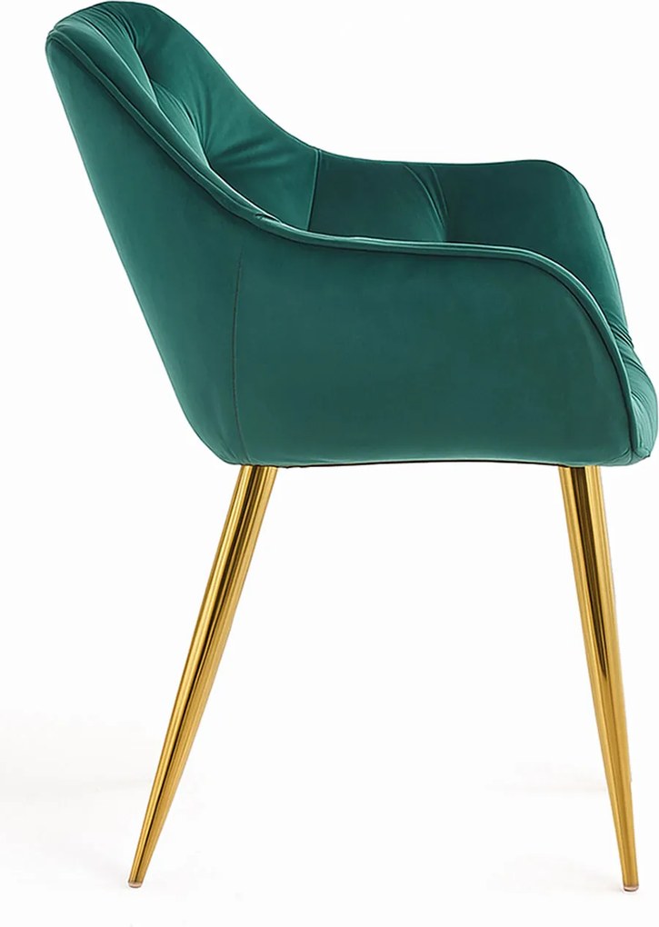 Krzeso Zandel w kolorze zotego aksamitu