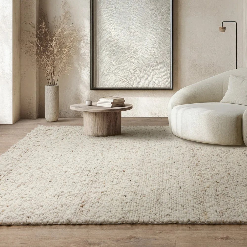 Wełniany dywan tkany ręcznie w kolorze kości słoniowej 160x230 cm Adler Ivory – Asiatic Carpets
