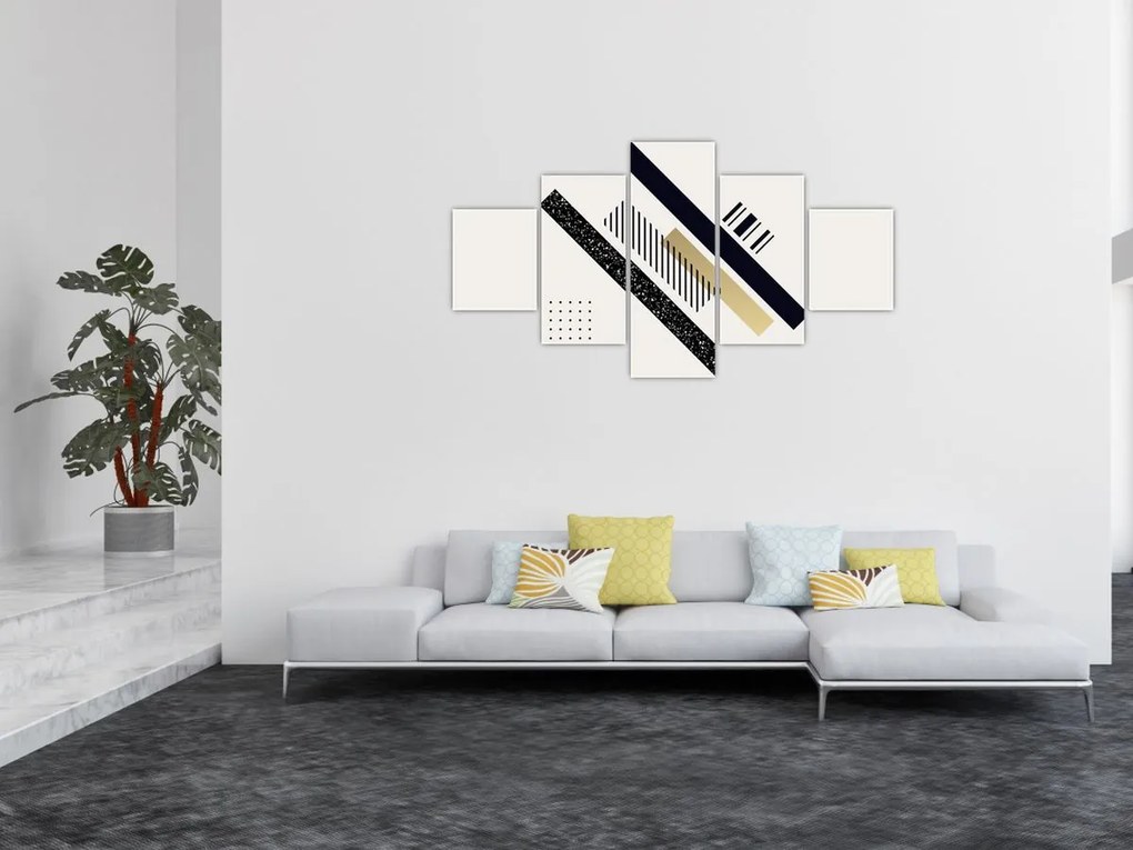 Obraz - Kształty geometryczne N⁰5 (125x70 cm)