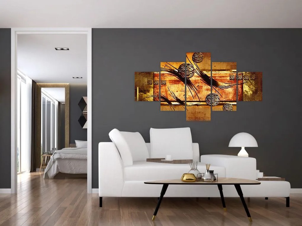 Obraz abstrakcji (125x70 cm)