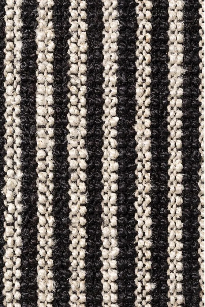 Czarny dywan z juty tkany ręcznie 160x230 cm Harvest Ebony – Elle Decoration