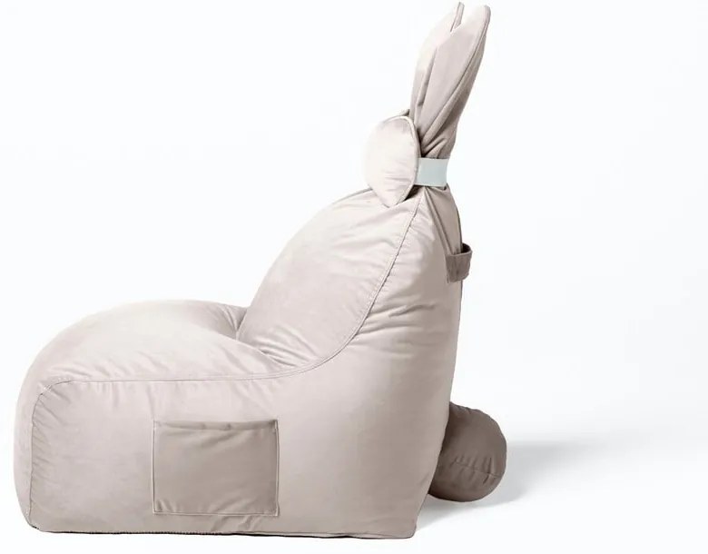 Beżowy dziecięcy worek do siedzenia Funny Bunny – The Brooklyn Kids