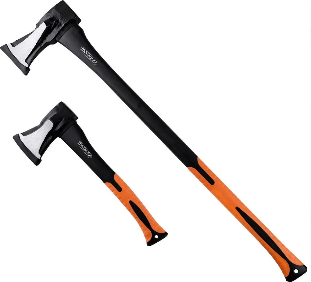 Zestaw siekier TOMS, siekiera i rozłupywacz, 2 sztuki, czarna/pomarańczowa Gardebruk