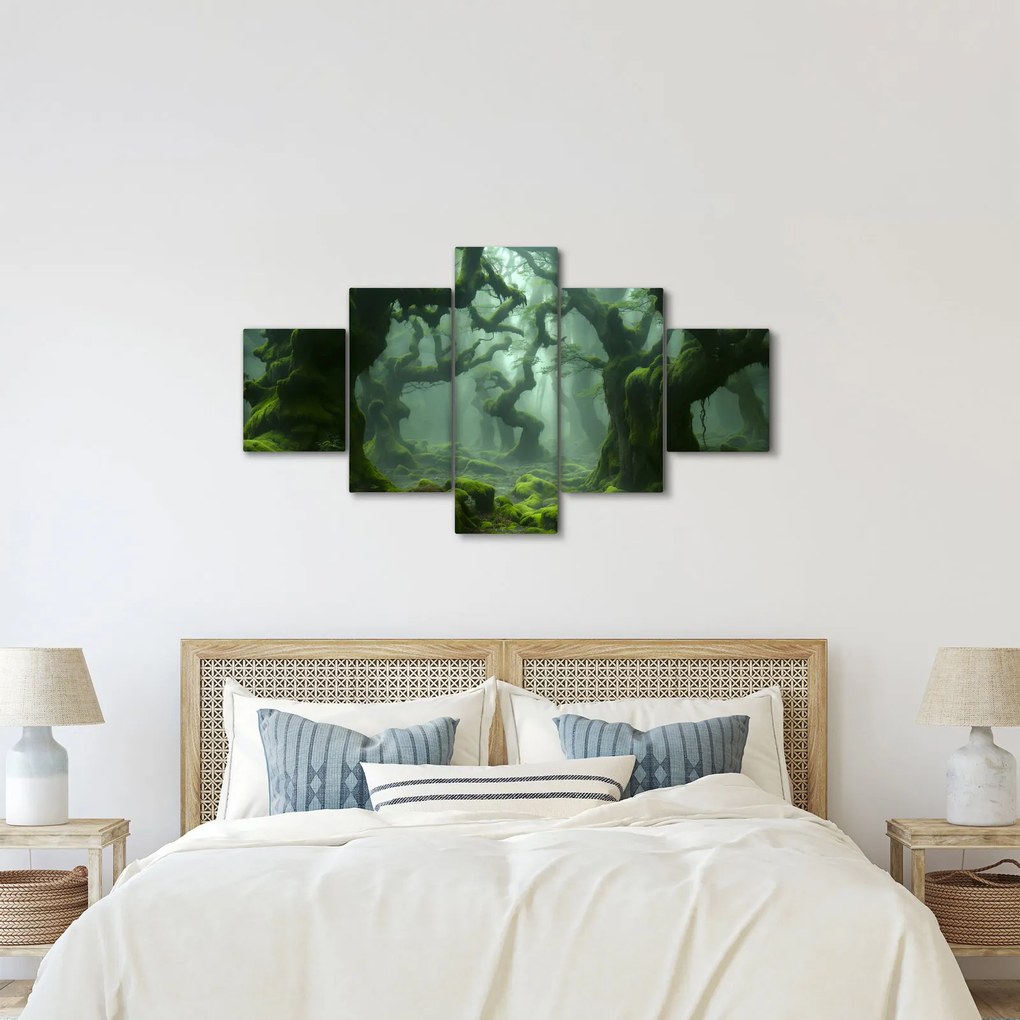 Obraz - Las porośnięty mchem (125x70 cm)