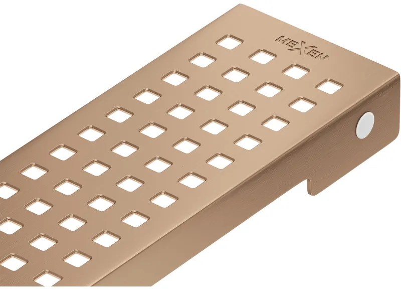 Mexen Flat M08 maskownica do odpływu liniowego 100 cm, miedź szczotkowana - 1C25100