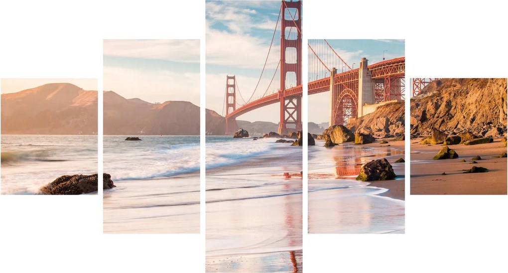 Obraz - Golden Gate Bridge (125x70 cm)