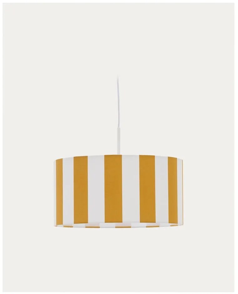 Żółty/biały klosz do lampy dziecięcej ø 40 cm Ciral – Kave Home