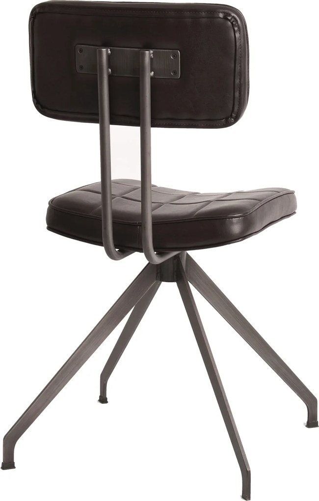 Designerskie krzesło pikowane z ekoskóry Ashton D03