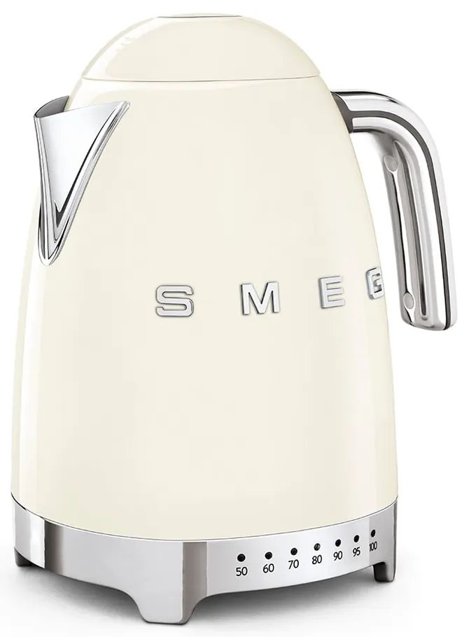 Kremowy czajnik elektryczny ze stali nierdzewnej 1,7 l Retro Style – SMEG