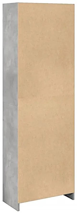 Regał z przegródkami w kolorze szarego betonu N1-R82