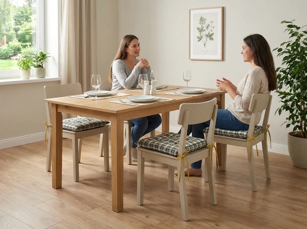 Poduszka na krzesło COTTAGE 38x38 cm, wzorzysta