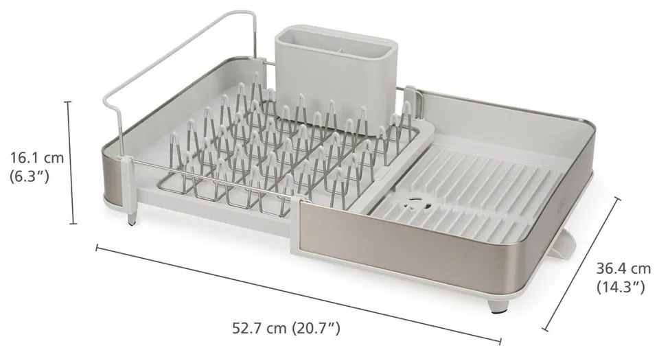 Metalowy ociekacz w kolorze srebra Extend – Joseph Joseph