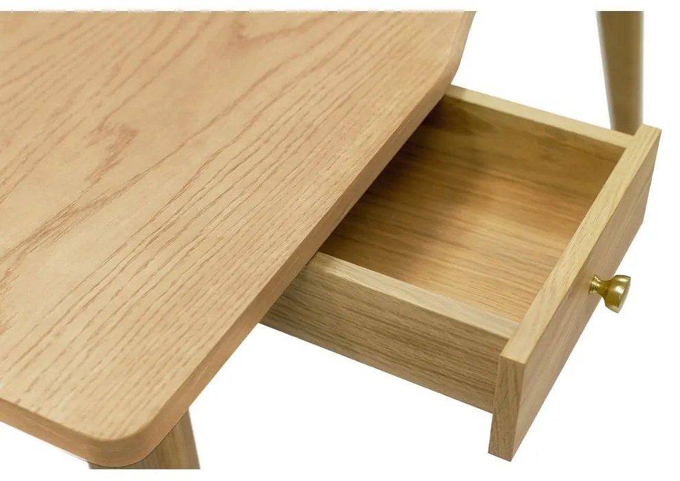 Biurko w dekorze dębu 70x140 cm Nice – Woodman