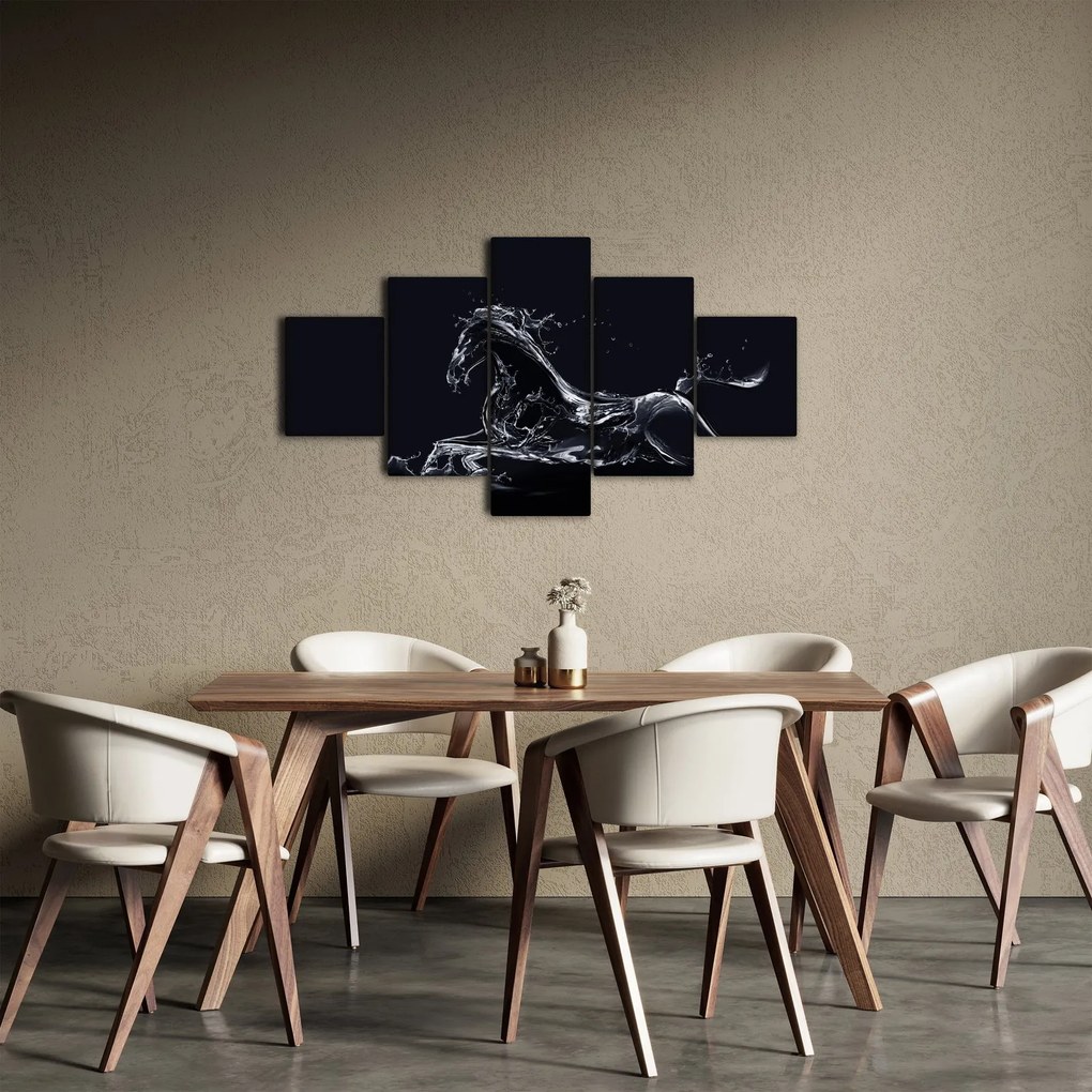 Obraz - Koń i woda (125x70 cm)