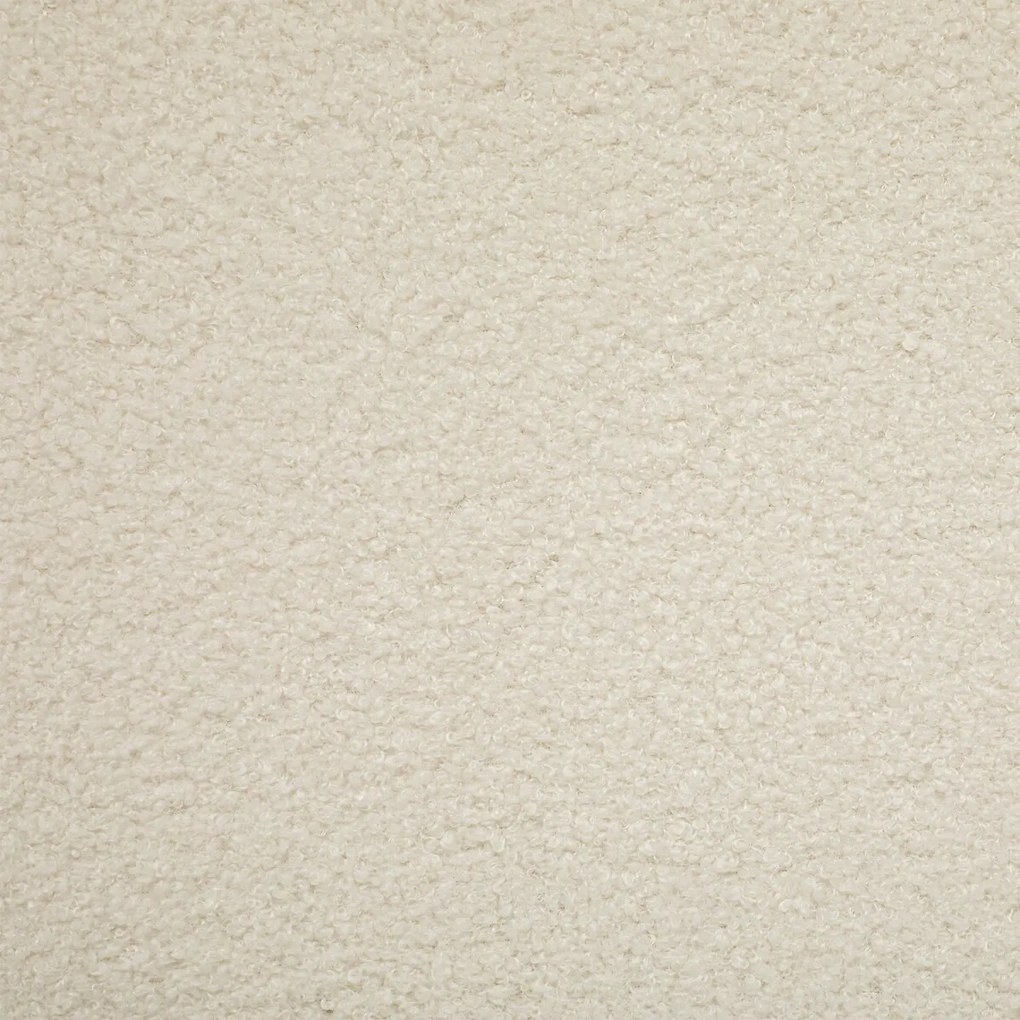 Fotel bujany OLMETO, bouclé z drewnianymi nogami