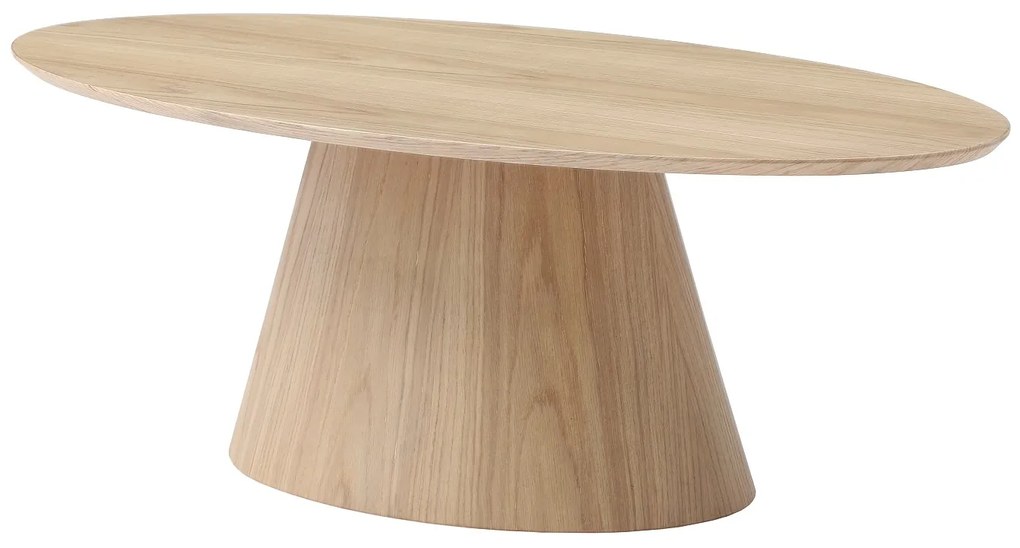 Stolik kawowy z MDF - Naturalny jasny - ANTELADA