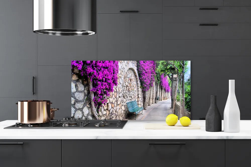 Panel Szklany Odpoczynek w Parkowej Alejce