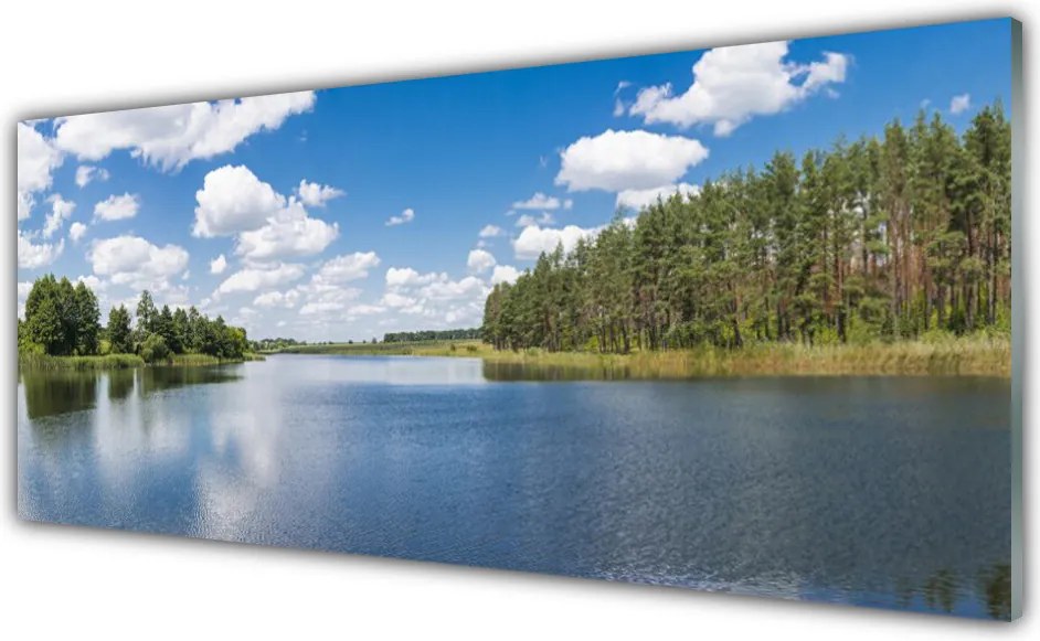 Szkło Ozdobne do Kuchni Leśna Cisza nad Jeziorem