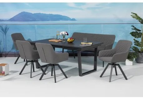 PARIS LIKA-TEX® szara - luksusowa sofa ogrodowa 3-osobowa