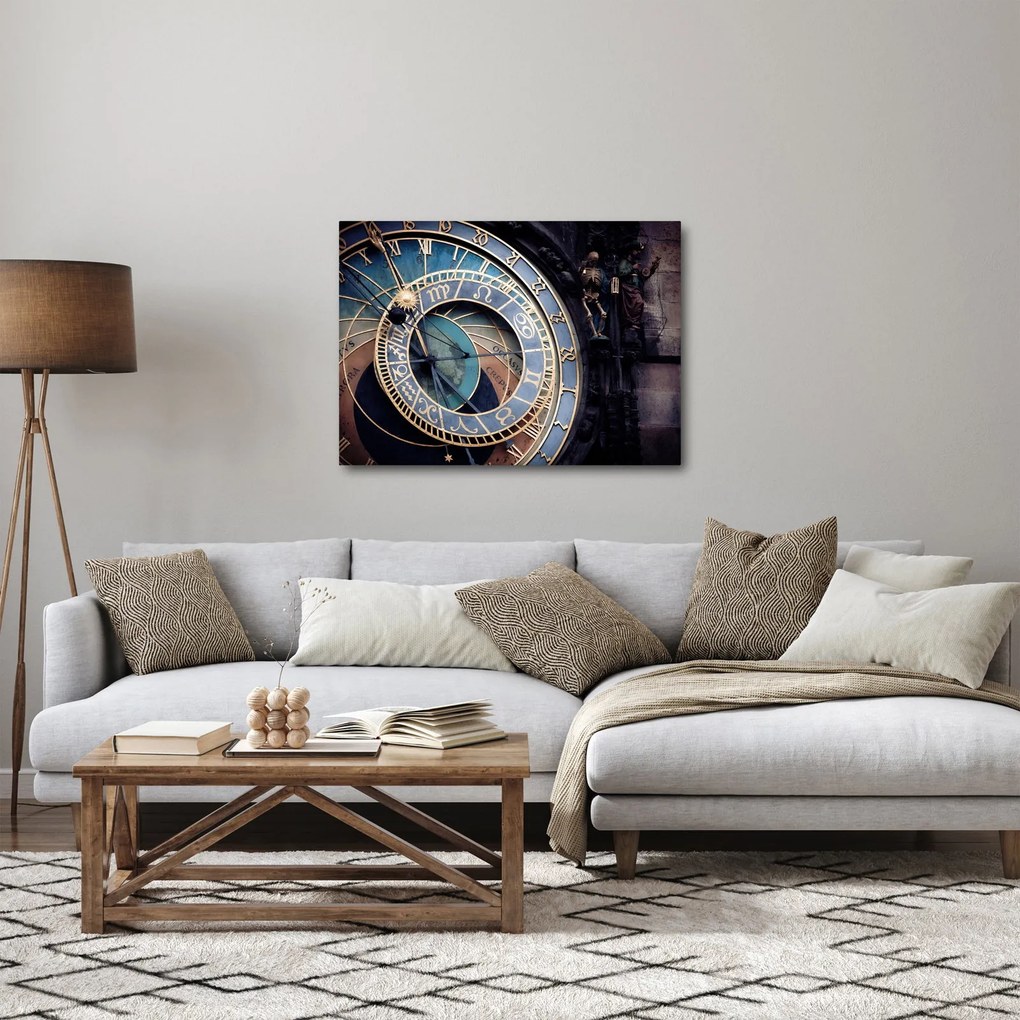 Obraz - Praski zegar astronomiczny, Praga (70x50 cm)