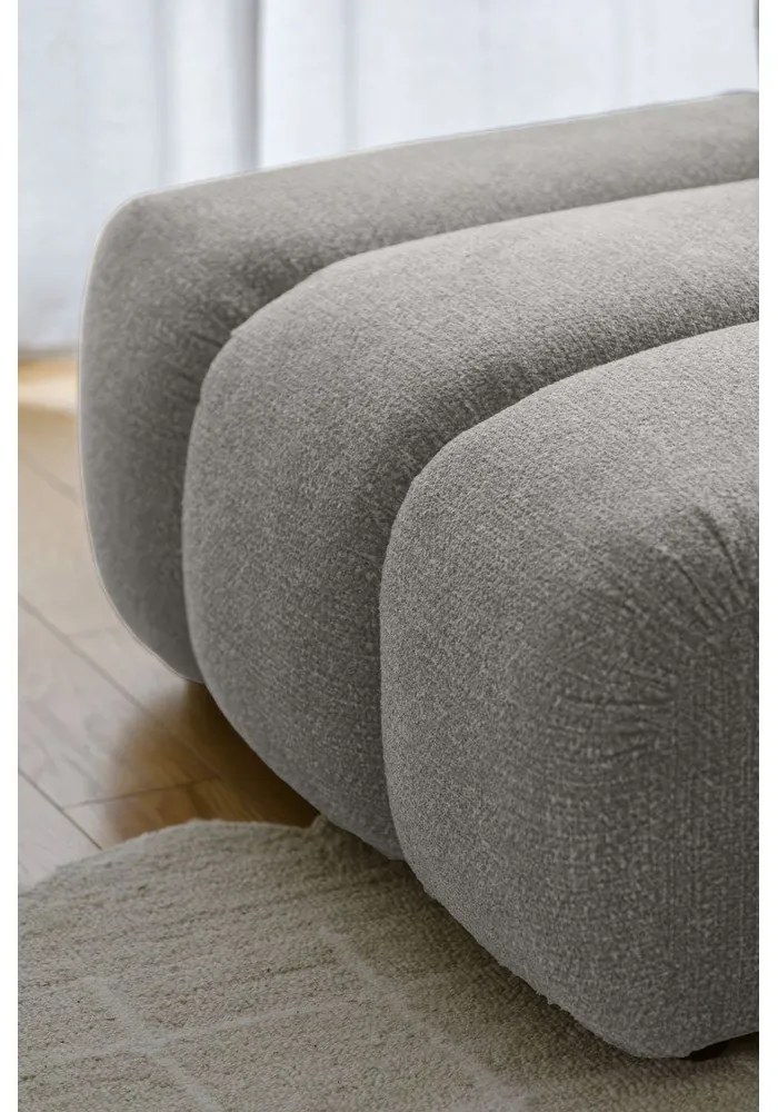 Jasnoszary narożnik (lewostronny/z szezlongiem) Shell – Miuform