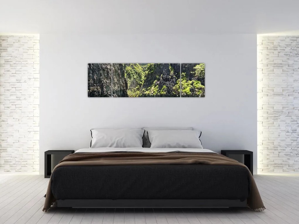 Obraz górskiej rzeki (170x50 cm)